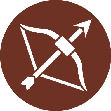 Okçuluk simge vektör çizim