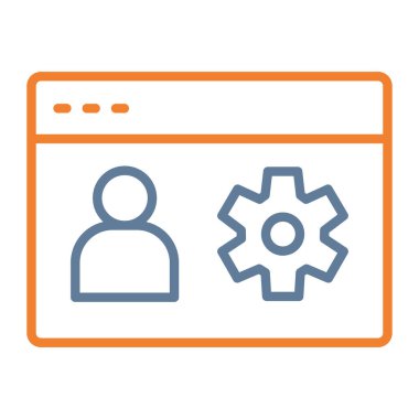 websitesi simgesi vektör illüstrasyonu