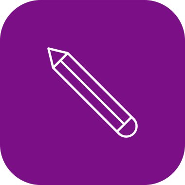 Soyut arkaplanda kalem simgesi izole edildi