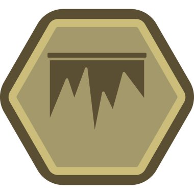 Dikdörtgenler web simgesi, vektör illüstrasyonu