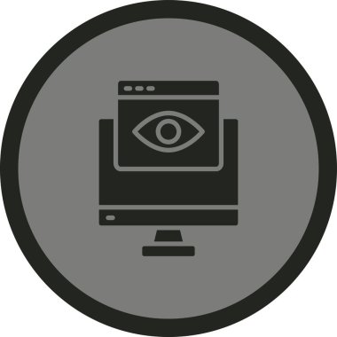 Göz simgesinin vektör illüstrasyonu