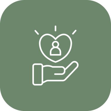 aşk vektör simgesi modern resimleme