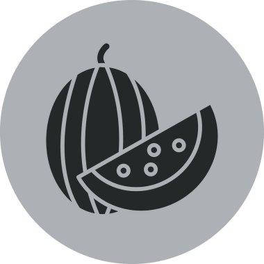 Bir balkabağı simgesinin vektör çizimi