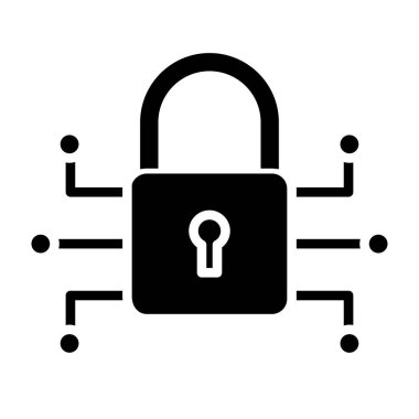 güvenlik kilidi simgesi vektörü