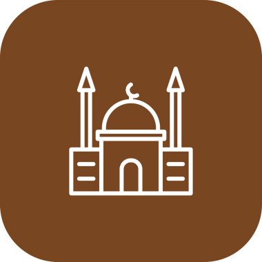 ramadan kareem cami simgesi vektör illüstrasyon tasarımı