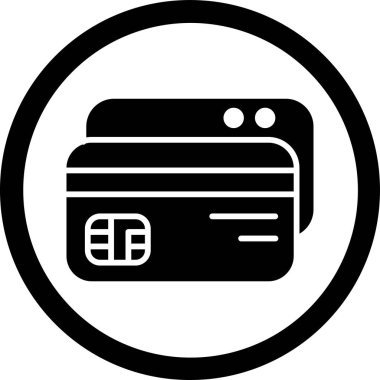 Cüzdan. Web simgesi basit tasarım