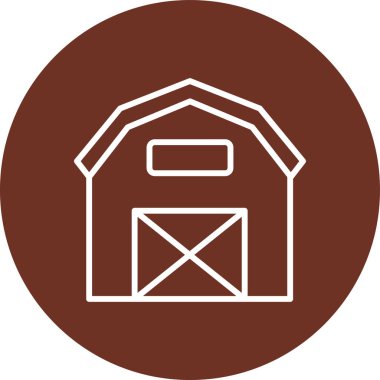 Çiftlik simgesinin vektör illüstrasyonu