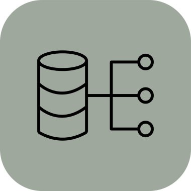 veritabanı. Web simgesi basit tasarım