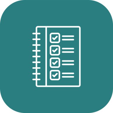 Yapılacaklar listesi simgesi soyut bir grupta izole edildi