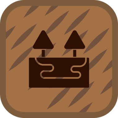 Çubuklu ahşap bir kutunun çizimi