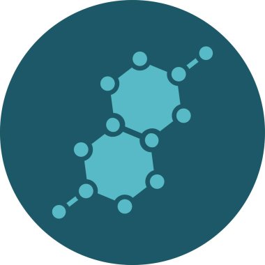 Molekül simgesi vektör illüstrasyonu