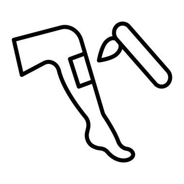 balta vektörü ince çizgi simgesi