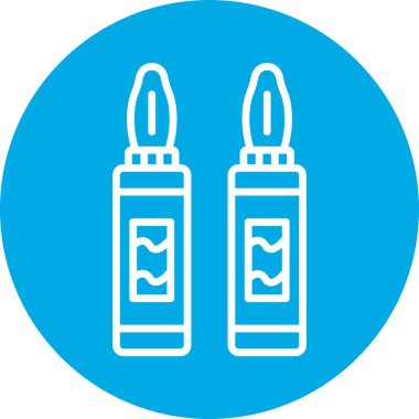 Test tüpleri. Web simgesi basit illüstrasyon