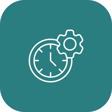 Zaman web simgesi vektör illüstrasyonu