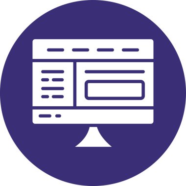 seo modern simgesinin vektör illüstrasyonu