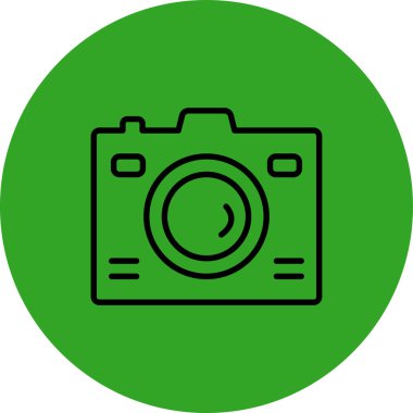 fotoğraf makinesi simgesi, vektör illüstrasyonu