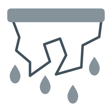 Yağmur damla düz vektör simgesi