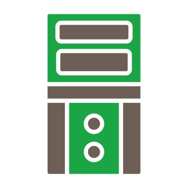 Tek bir simgenin vektör illüstrasyonu