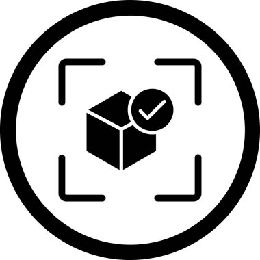 Kutu. Web simgesi basit illüstrasyon