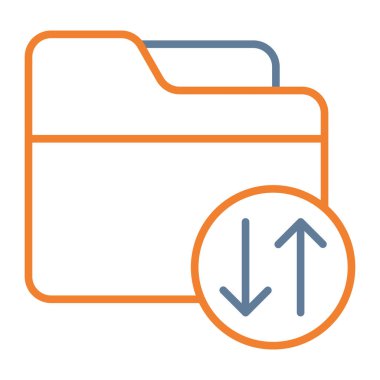 soyut arkaplanda dosya dizini simgesi izole edildi