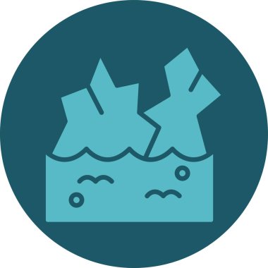 Tek bir simgenin vektör illüstrasyonu