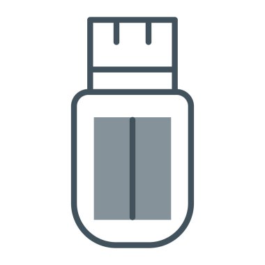 usb flash disk simgesi, vektör illüstrasyon tasarımı