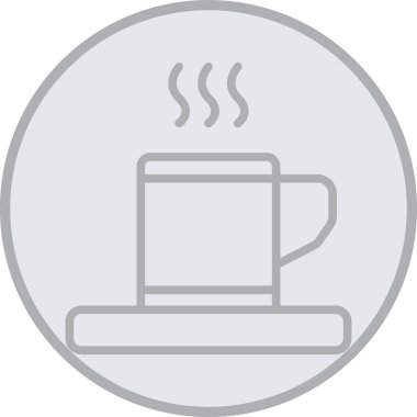 çay fincanı ikonu vektör illüstrasyonu