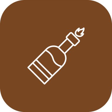 Modern b 'nin vektör illüstrasyonunda ateşten yoksun simge