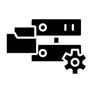 Teçhizat Web simgesi basit illüstrasyon