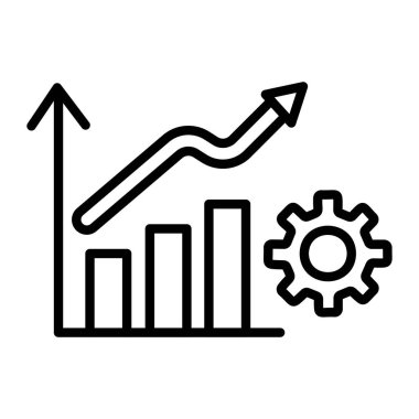 grafik vektörü ince çizgi simgesi