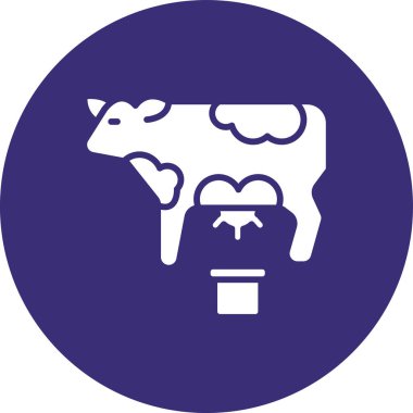 inek simgesi vektör illüstrasyonu