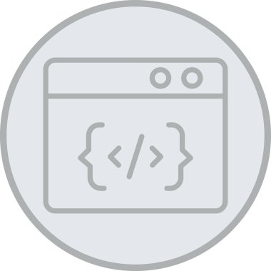 Kodlama ağ geliştirme simgesi