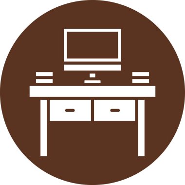 Bilgisayar. Web simgesi basit illüstrasyon