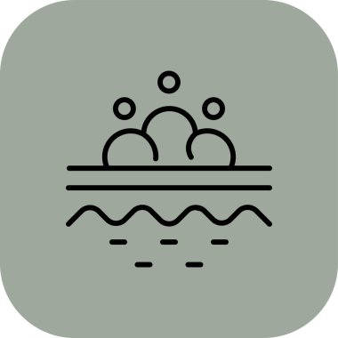 güzel spa çizgisi vektör simgesi