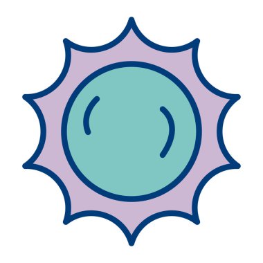 Güneş Simgesi Vektör illüstrasyonu