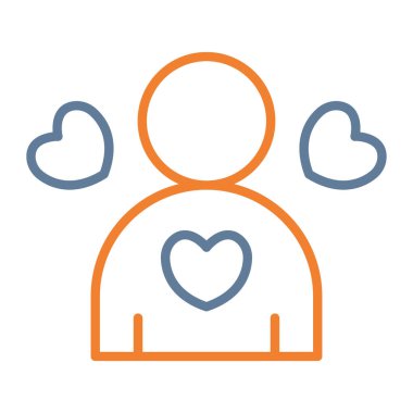 İnsan kalbinin vektör çizimi