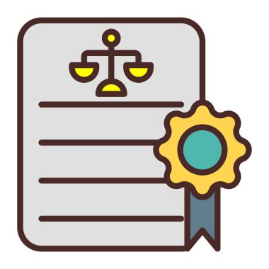 kontrat ikon vektörü. İnce çizgi işareti. izole edilmiş sınır sembolü çizimi