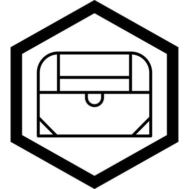 Evrak çantası. Web simgesi vektör illüstrasyonu