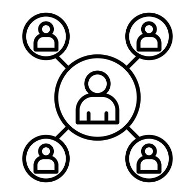 ağ paylaşım simgesi çizimi