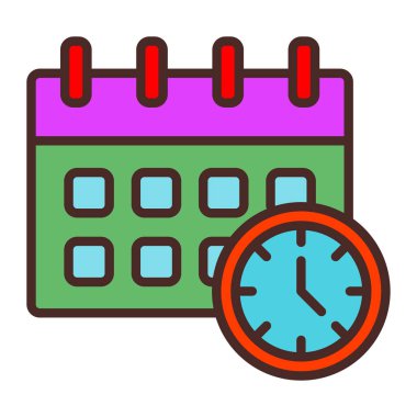 Takvim. Web simgesi basit illüstrasyon