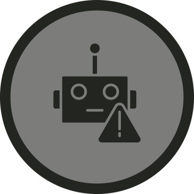 Robot modern simgenin vektör illüstrasyonu