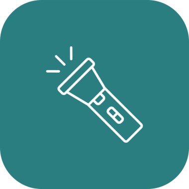 Tek bir flaş simgesinin vektör illüstrasyonu