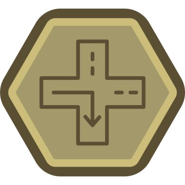 Bir çapraz simgenin vektör illüstrasyonu