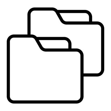 Dizin dosya simgesi dış hat vektörü. dizin belgesi