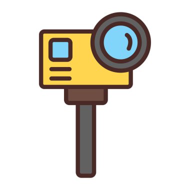 Büyüteç simgesi. Vektör illüstrasyonu