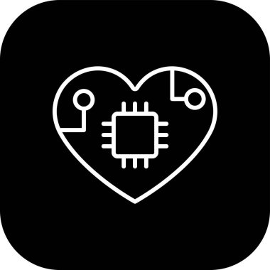 kalp simgesi, vektör illüstrasyonu