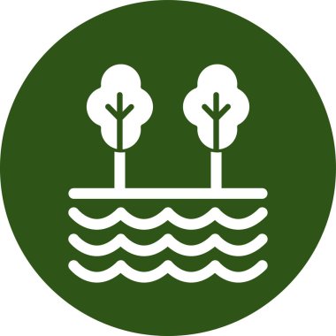 Ağaç. Web simgesi basit illüstrasyon