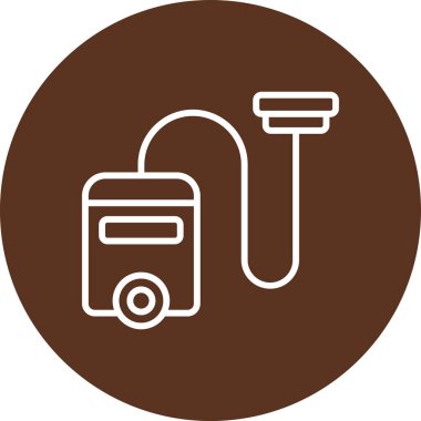 Elektrik süpürgesi ikon vektör illüstrasyonu