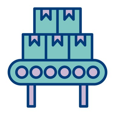 Taşıyıcı simgesi modern vektör illüstrasyonu