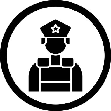 polis vektör simgesi tasarımı